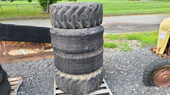 (4) Skidsteer Tires & Rims