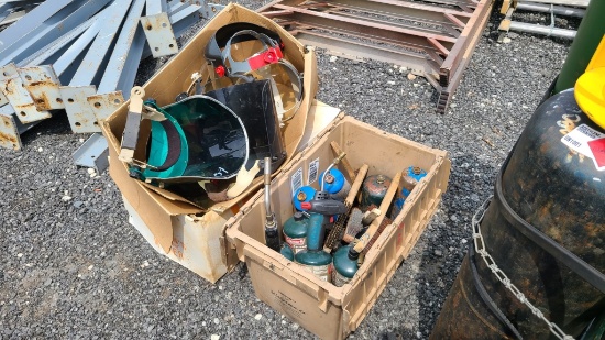Lot - Welding Masks / Propane Torches