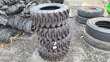 (4) Camso 12-16.5 Skidsteer Tires