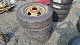 (4) 235/85/16 tires and rims