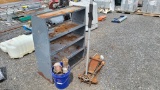 Lot - Rack, floor jack, misc couplings