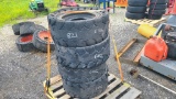 (4) 12-18 Skidsteer Tires and Rims