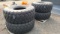 (4) 20.5r25 loader tires