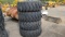 (4) 20.5r25 loader tires