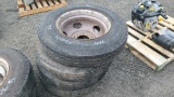 (4) 8r19.5 tires and rims