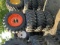 4 Camso Skidsteer Tires and Rims 12-16.5