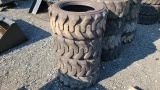 (4) 10-16.5 skidsteer tires