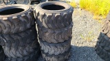 (4) 10-16.5 skidsteer tires