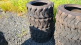 (4) 10-16.5 skidsteer tires