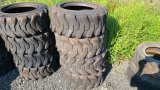 (4) 10-16.5 skidsteer tires
