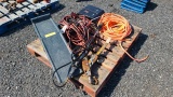 Pallet misc jumper cables. propane heater, etc.