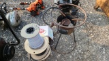 Lot - cable, propane stand