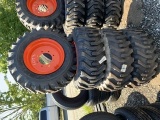 4 Camso Skidsteer Tires and Rims 12-16.5