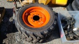 (2) 8.5x15 skidsteer tires and rims