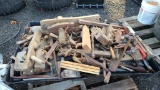 Pallet of antique wood working tools