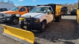 2005 Ford F350 Flatbed With Sander And Plow