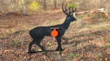 Ar500 deer target with heart flapper