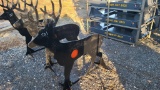 AR500 Deer target with Heart Flapper