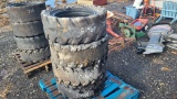 (4) skidsteer tires and rims