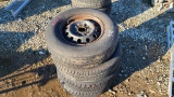 (4) 205 75 14 tires and rims