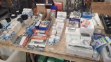 Lot - Hole Saws, Screw Shackles, Clamps, Etc