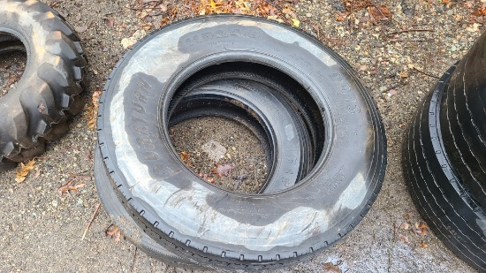 (2) 11r24.5 Tires