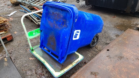 Rolling Cart With Poly Bin