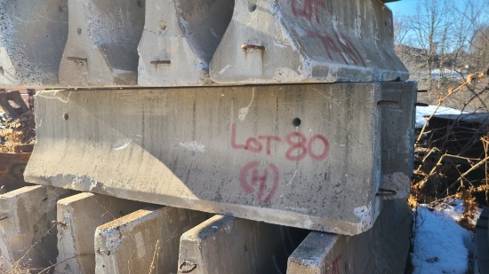 (4) jersey barriers