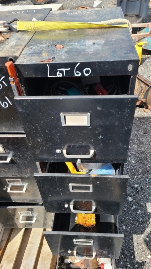 Filing cabinet with contents