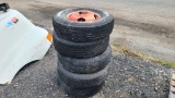 (5) 235 85 16 tires and rims