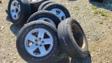 (5) 225 70 18 tires and rims