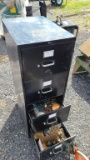 Filing cabinet with contents