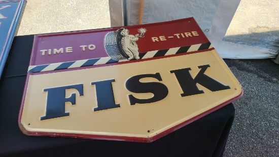 Vintage fisk tire sign