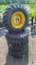 (4) 12-16.5 skidsteer tires and rims