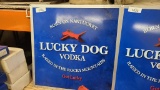 Lucky dog vodka sign