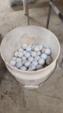 Bucket with golf balls