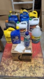 Lot of Assorted Oils & Fluids (Cart NOT included)