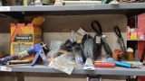 Shelf Lot- Crack injection kit, chain, caulk gun