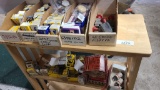 Shelf Lot of Assorted switches & fuses (table NOT