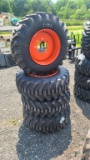 (4) 12-16.5 skidsteer tires and rims