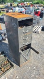 File cabinet with assorted steel bits