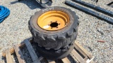 2x 10-16.5 skidsteer tires and rims