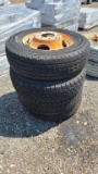 4x LT225/75R16 tires with rims