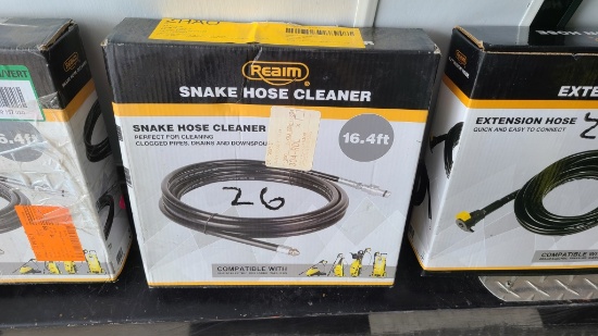 New 16 ft pressure washer snake hose cleaner