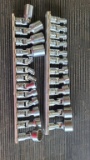 25 pc 1/4 in snap on socket lot