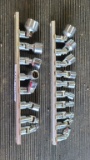 18 pc 1/4 in snap on socket lot