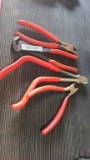 4 piece snap on cutting pliers