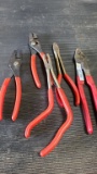 5 piece snap on assorted pliers