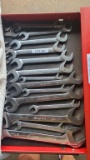 14 piece snap on open ended double wrench set