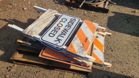 Lot road signs